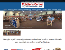 Tablet Screenshot of cobblerscorner1.com
